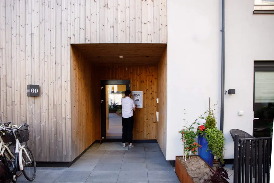 Entrance to a rental home in Kristiansand