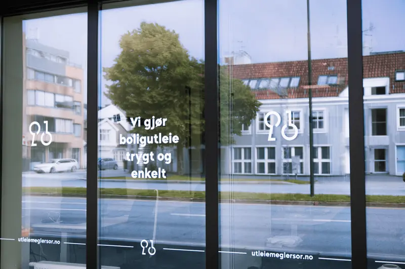 Kontoret til Utleiemegler Sør i Kristiansand